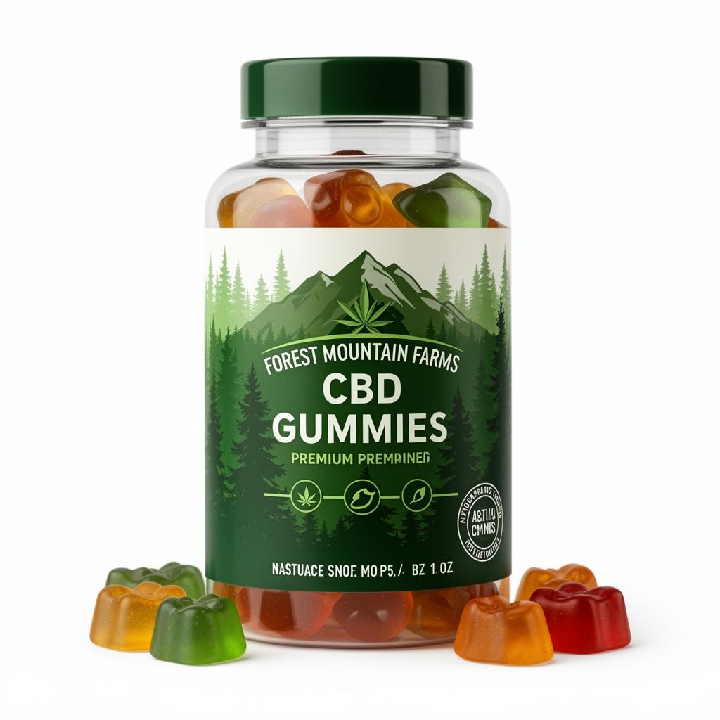 Forest Mountain Farms CBD Gummies bottle